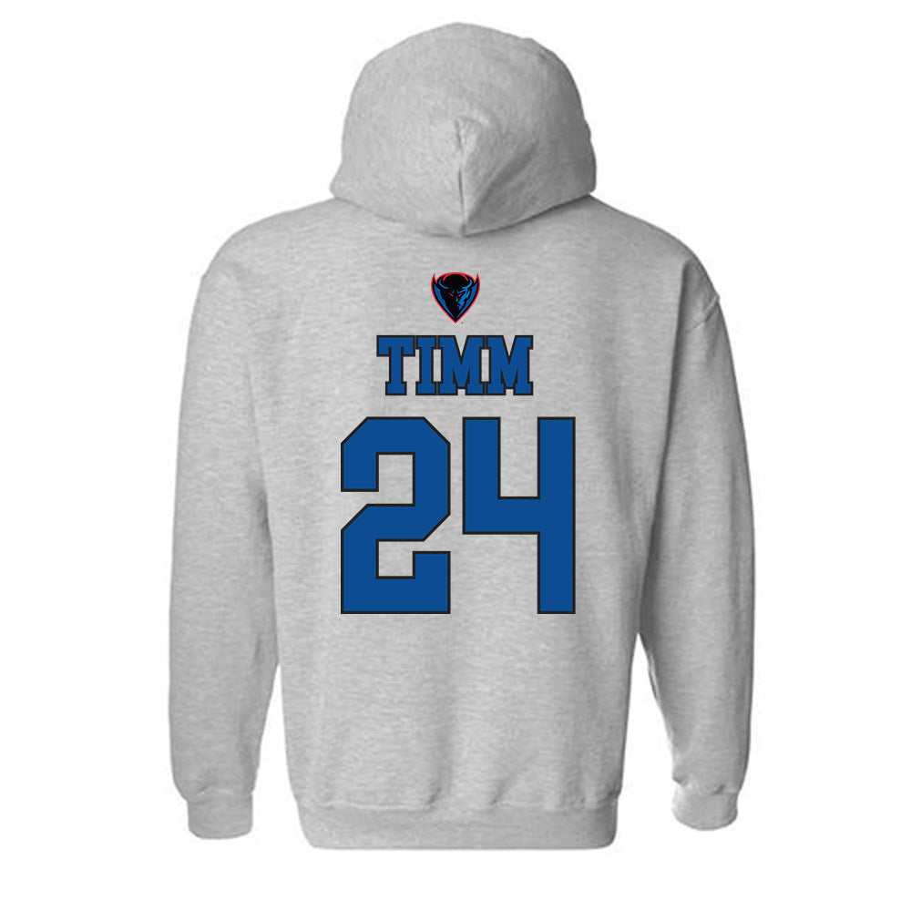 DePaul - NCAA Women's Basketball : Ally Timm - Sports Shersey Hooded Sweatshirt-1