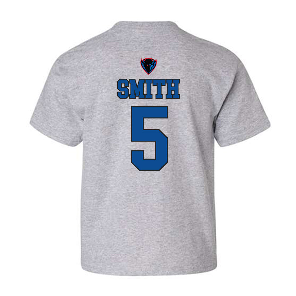 DePaul - NCAA Men's Basketball : RJ Smith - Sports Shersey Youth T-Shirt-1