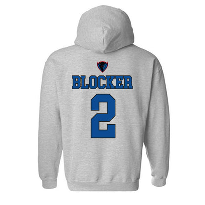 DePaul - NCAA Men's Basketball : Layden Blocker - Sports Shersey Hooded Sweatshirt-1