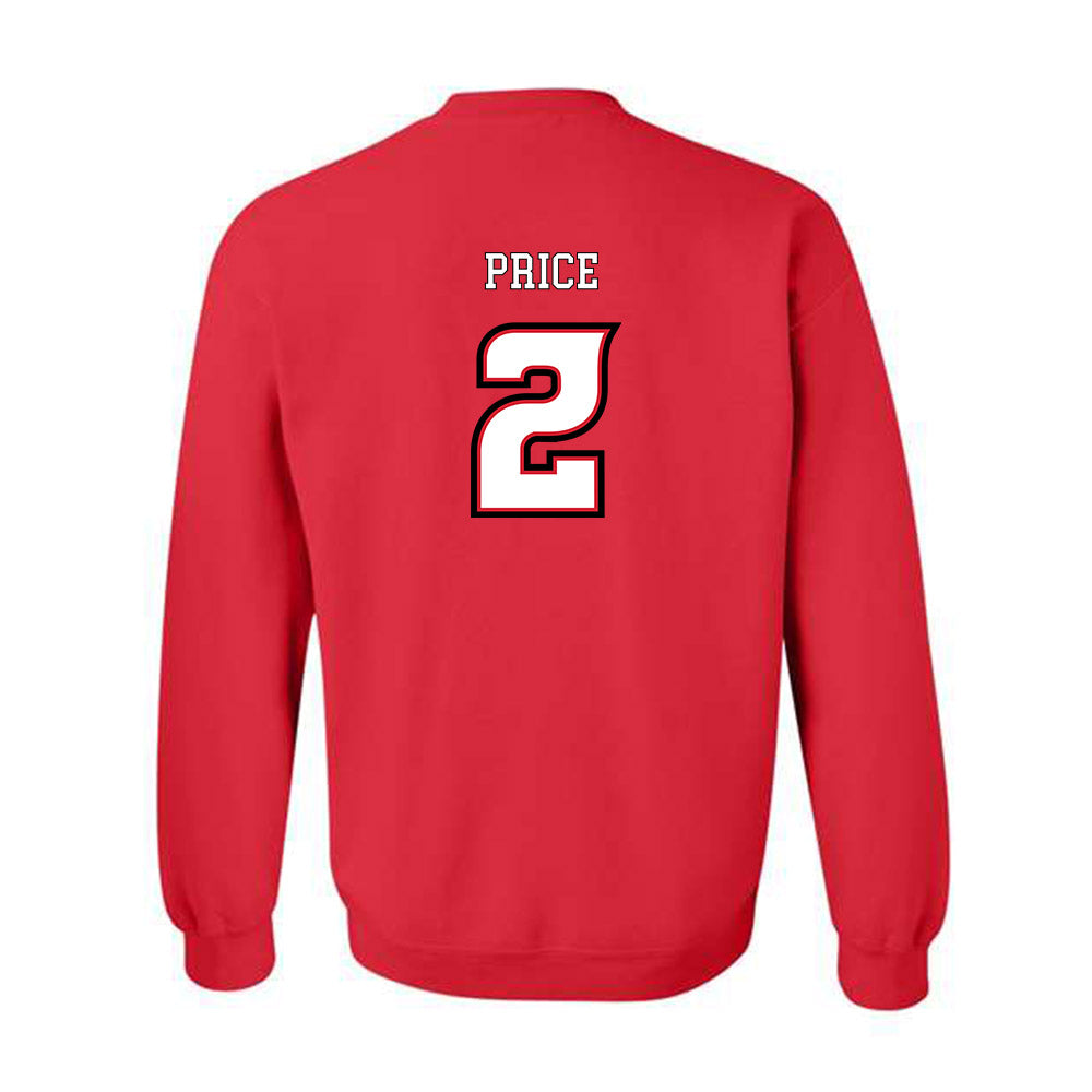 Louisiana - NCAA Women's Basketball : Amijah Price - Generic Sports Shersey Crewneck Sweatshirt-1