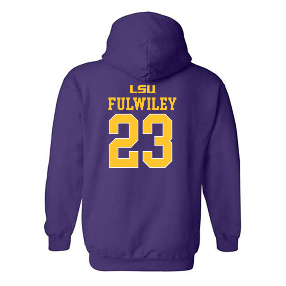 LSU - NCAA Women's Basketball : MiLaysia Fulwiley - Sports Shersey Hooded Sweatshirt-1