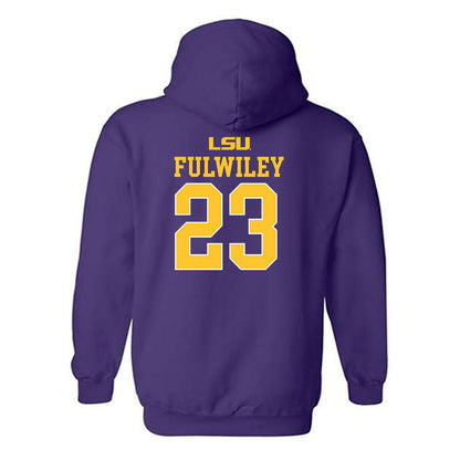 LSU - NCAA Women's Basketball : MiLaysia Fulwiley - Sports Shersey Hooded Sweatshirt-1