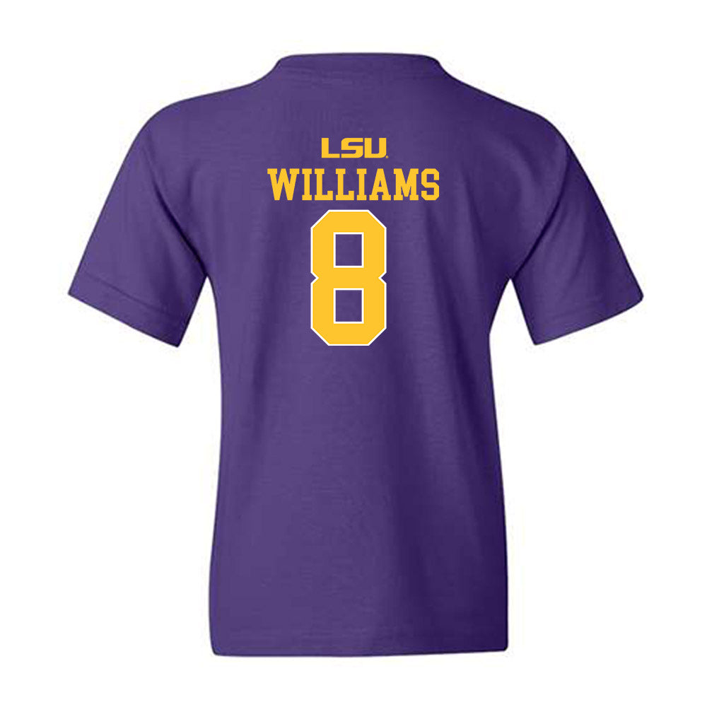 LSU - NCAA Women's Basketball : Jada Williams - Sports Shersey Youth T-Shirt-1