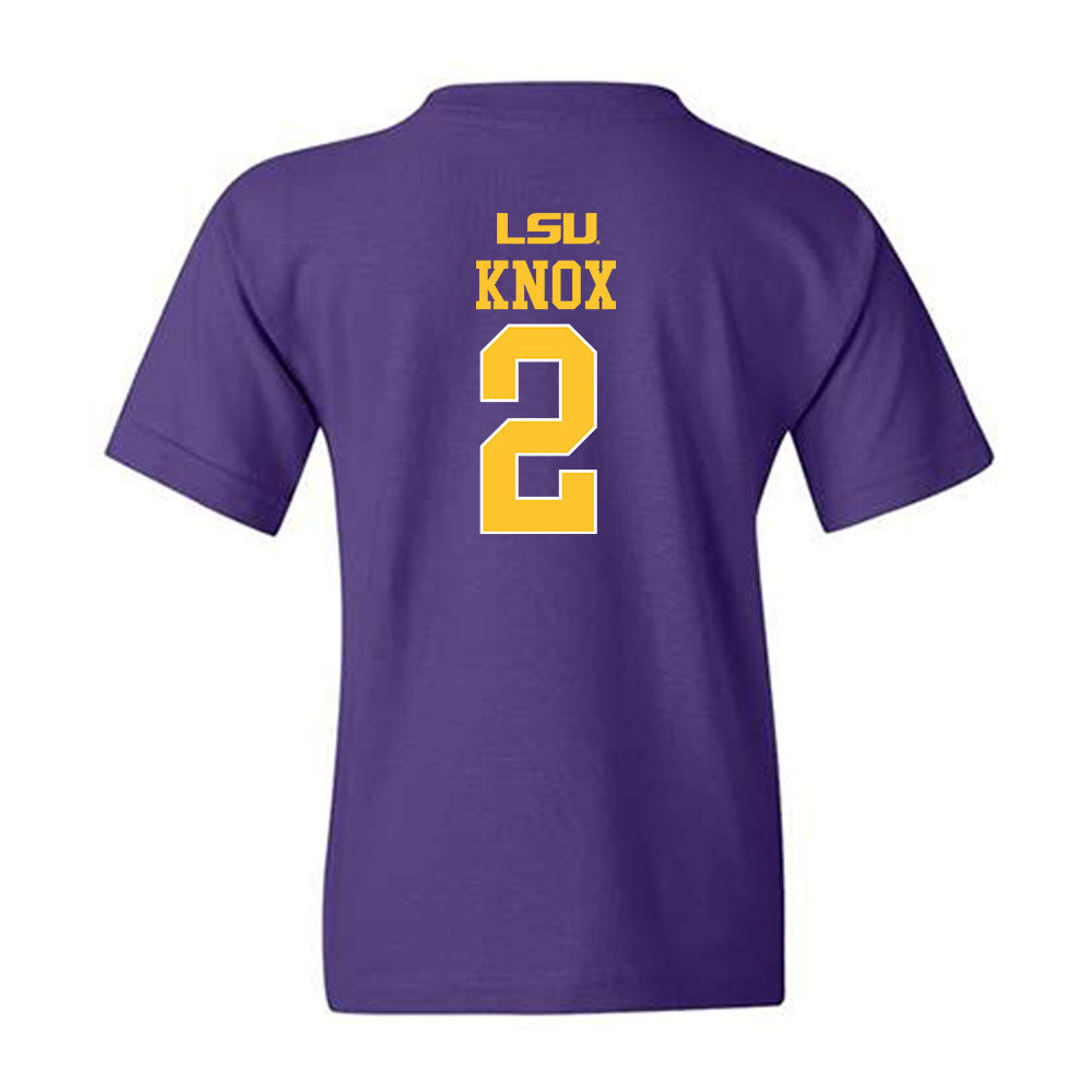 LSU - NCAA Women's Basketball : Grace Knox - Sports Shersey Youth T-Shirt-1