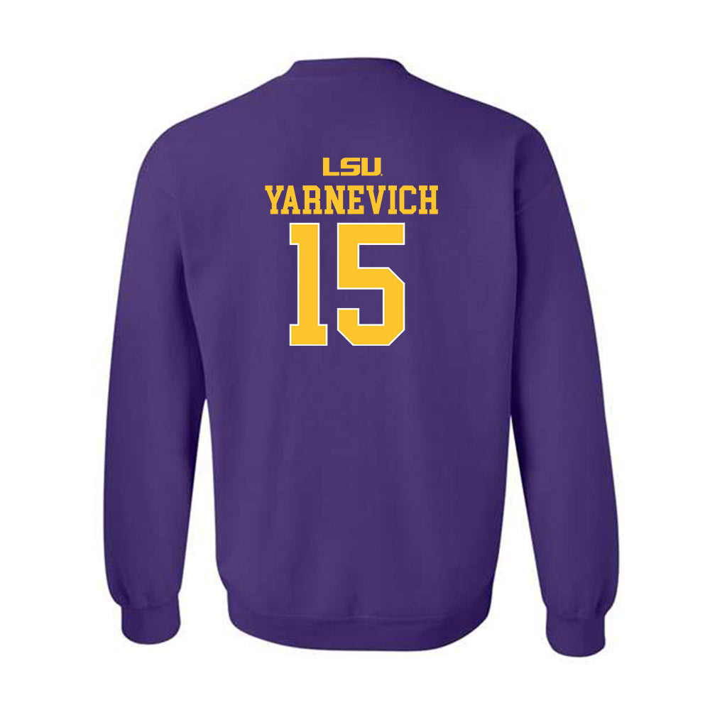 LSU - NCAA Women's Basketball : Meghan Yarnevich - Sports Shersey Crewneck Sweatshirt-1