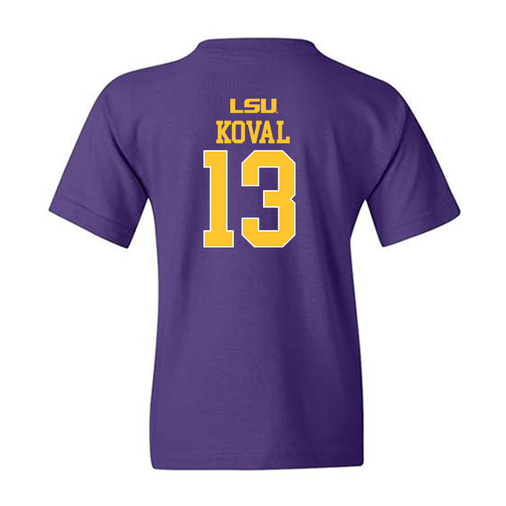 LSU - NCAA Women's Basketball : Kate Koval - Sports Shersey Youth T-Shirt-1
