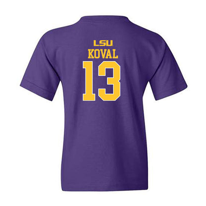 LSU - NCAA Women's Basketball : Kate Koval - Sports Shersey Youth T-Shirt-1