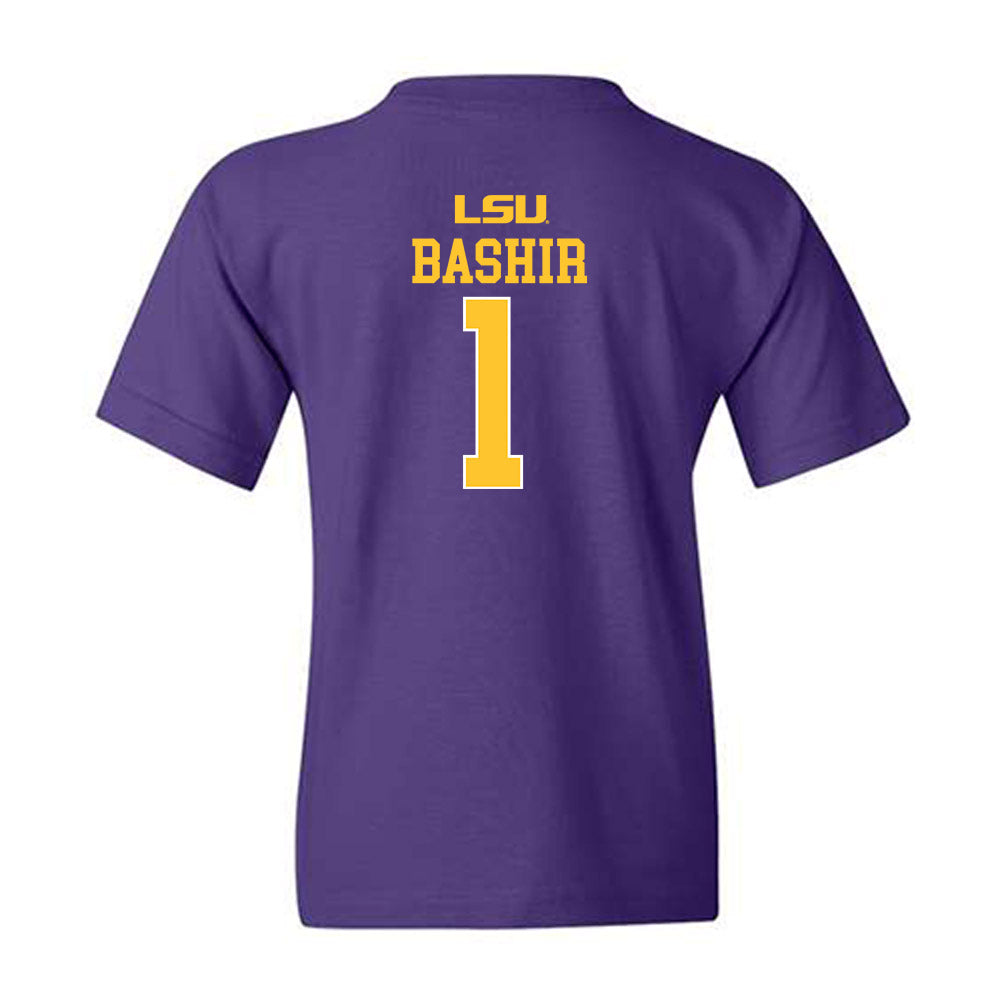 LSU - NCAA Men's Basketball : Abdi Bashir - Sports Shersey Youth T-Shirt-1