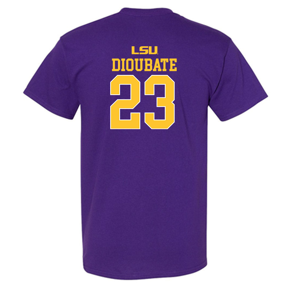 LSU - NCAA Men's Basketball : Mouhamed Dioubate - Sports Shersey T-Shirt-1