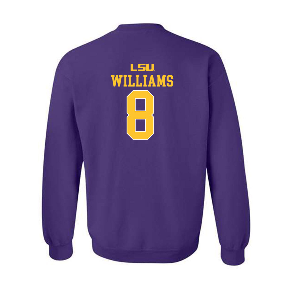 LSU - NCAA Women's Basketball : Jada Williams - Sports Shersey Crewneck Sweatshirt-1
