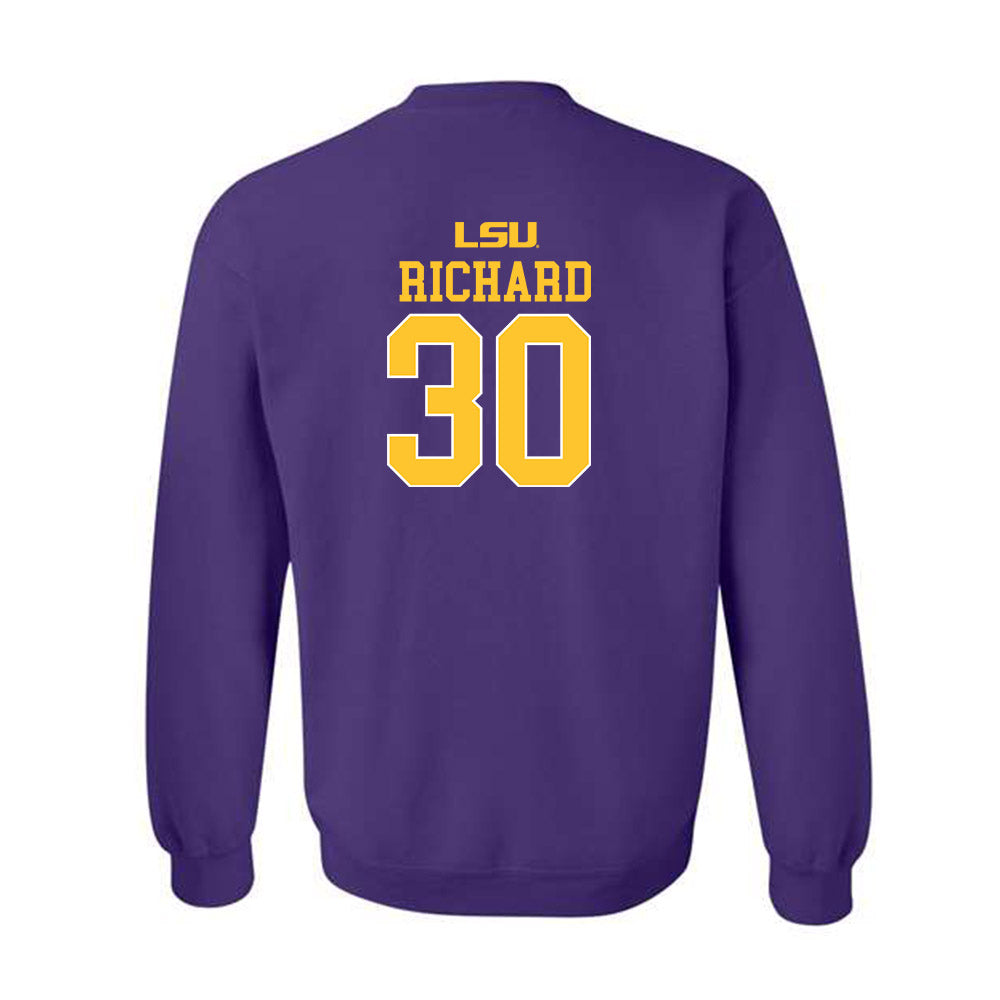 LSU - NCAA Women's Basketball : Jada Richard - Sports Shersey Crewneck Sweatshirt-1