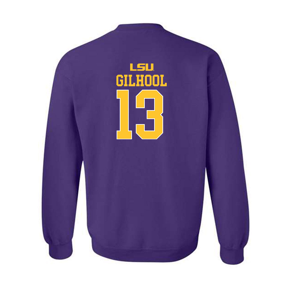 LSU - NCAA Men's Basketball : Matthew Gilhool - Sports Shersey Crewneck Sweatshirt-1