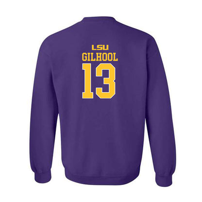 LSU - NCAA Men's Basketball : Matthew Gilhool - Sports Shersey Crewneck Sweatshirt-1