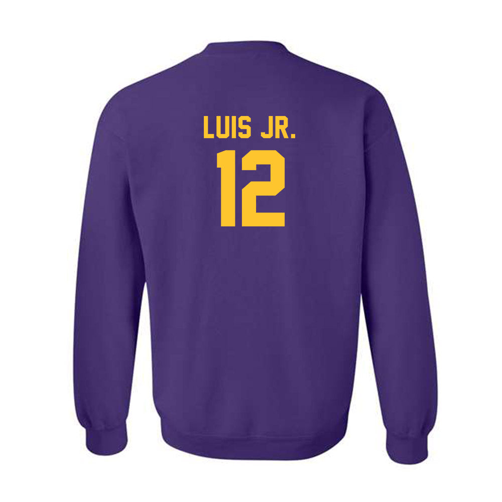 LSU - NCAA Men's Basketball : RJ Luis Jr. - Classic Shersey Crewneck Sweatshirt-1