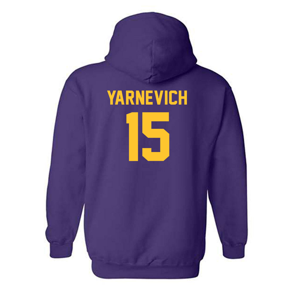 LSU - NCAA Women's Basketball : Meghan Yarnevich - Classic Shersey Hooded Sweatshirt-1