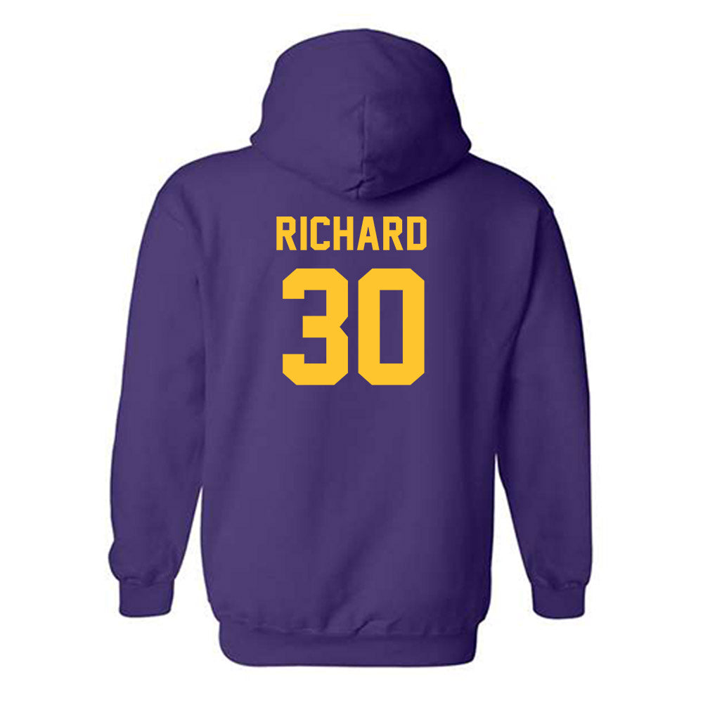 LSU - NCAA Women's Basketball : Jada Richard - Classic Shersey Hooded Sweatshirt-1