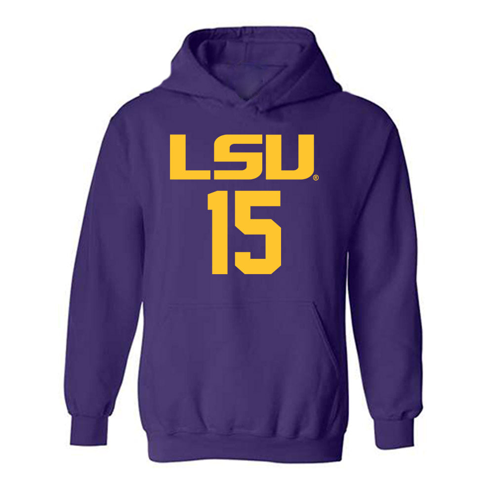 LSU - NCAA Women's Basketball : Meghan Yarnevich - Classic Shersey Hooded Sweatshirt-0
