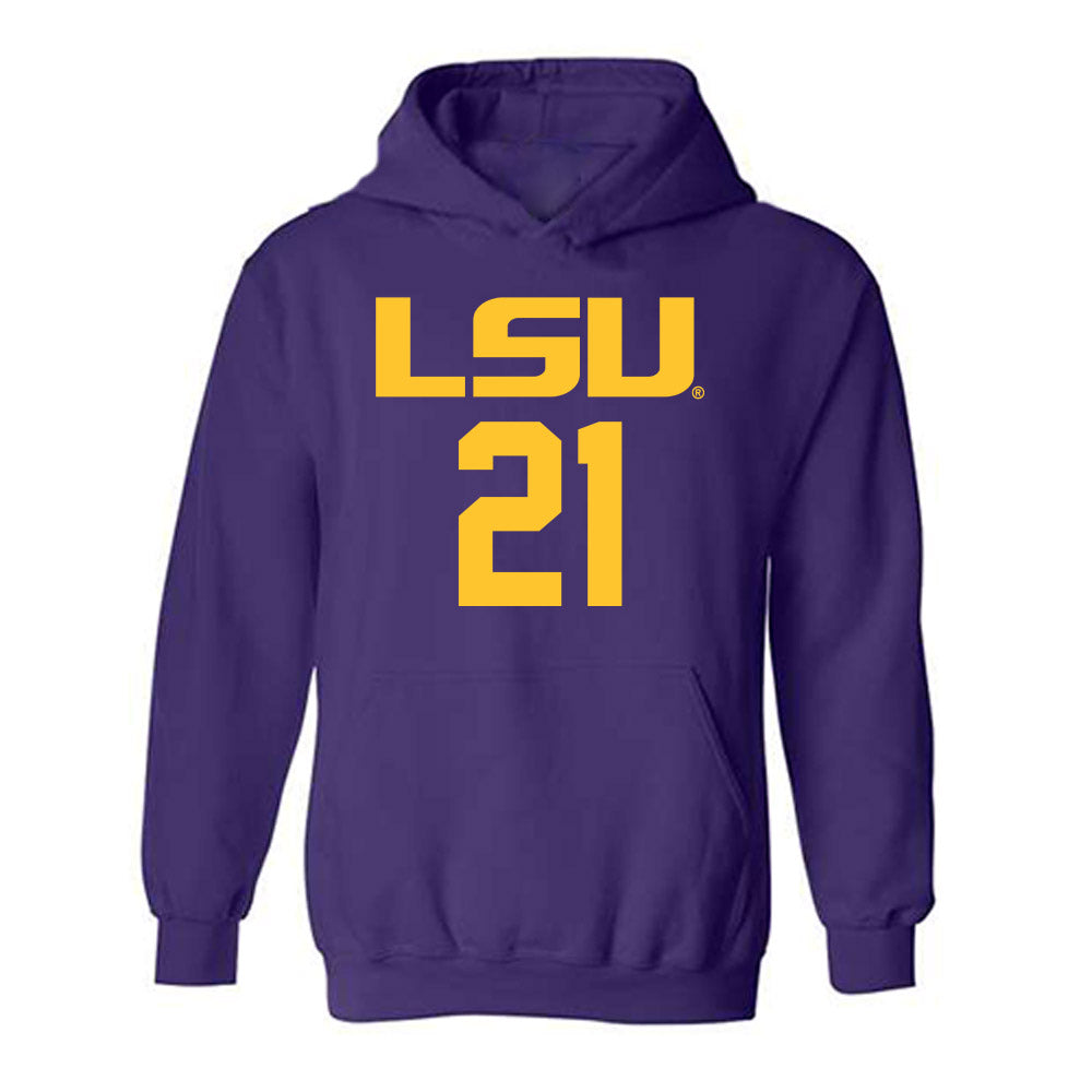 LSU - NCAA Women's Basketball : Chloe Larry - Classic Shersey Hooded Sweatshirt-0