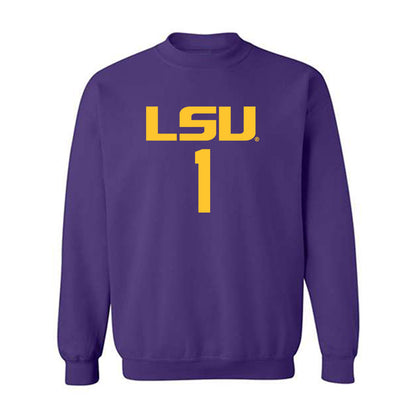 LSU - NCAA Men's Basketball : Abdi Bashir - Classic Shersey Crewneck Sweatshirt-0