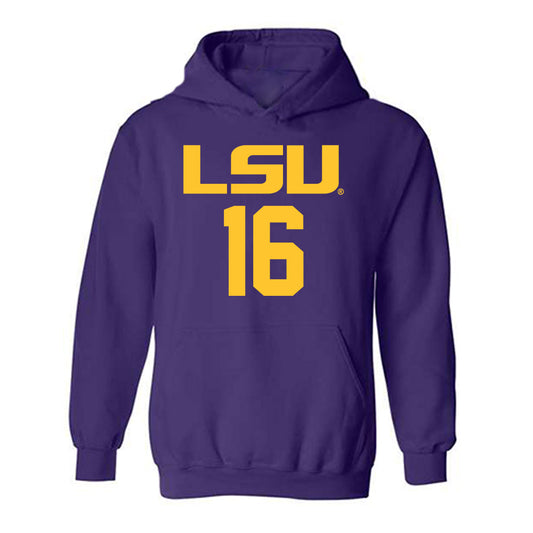 LSU - NCAA Women's Basketball : Kailyn Gilbert - Classic Shersey Hooded Sweatshirt-0