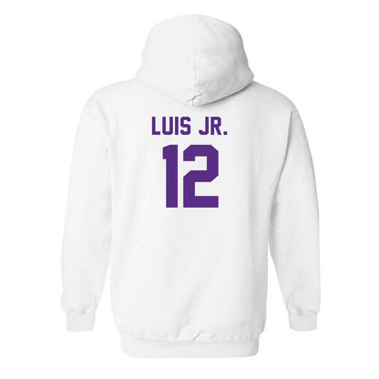LSU - NCAA Men's Basketball : RJ Luis Jr. - Classic Shersey Hooded Sweatshirt-1