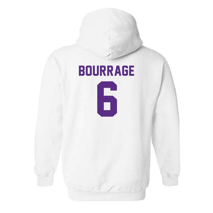 LSU - NCAA Women's Basketball : Divine Bourrage - Classic Shersey Hooded Sweatshirt-1