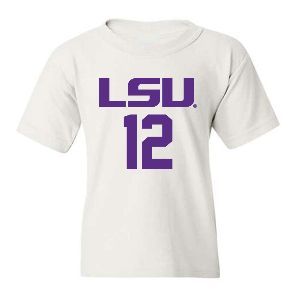 LSU - NCAA Men's Basketball : RJ Luis Jr. - Classic Shersey Youth T-Shirt-0