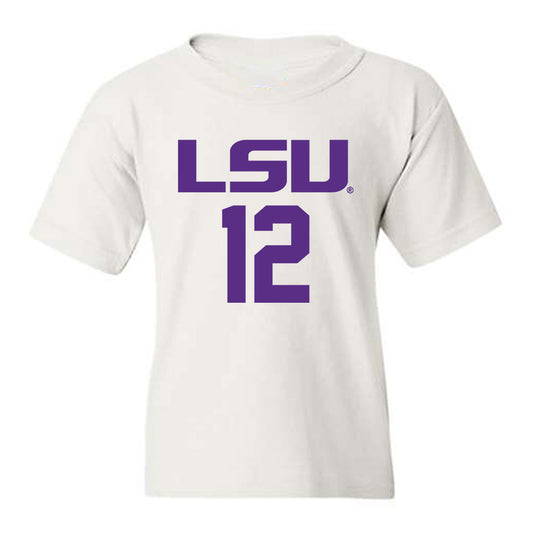 LSU - NCAA Men's Basketball : RJ Luis Jr. - Classic Shersey Youth T-Shirt-0