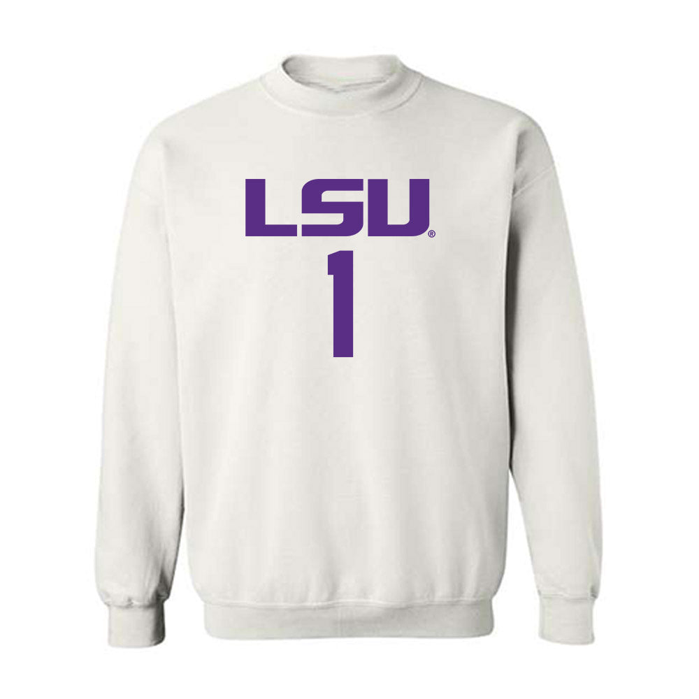 LSU - NCAA Men's Basketball : Abdi Bashir - Classic Shersey Crewneck Sweatshirt-0