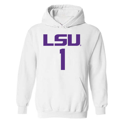 LSU - NCAA Men's Basketball : Abdi Bashir - Classic Shersey Hooded Sweatshirt-0