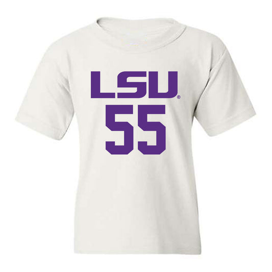 LSU - NCAA Men's Basketball : Skyy Clark - Classic Shersey Youth T-Shirt-0