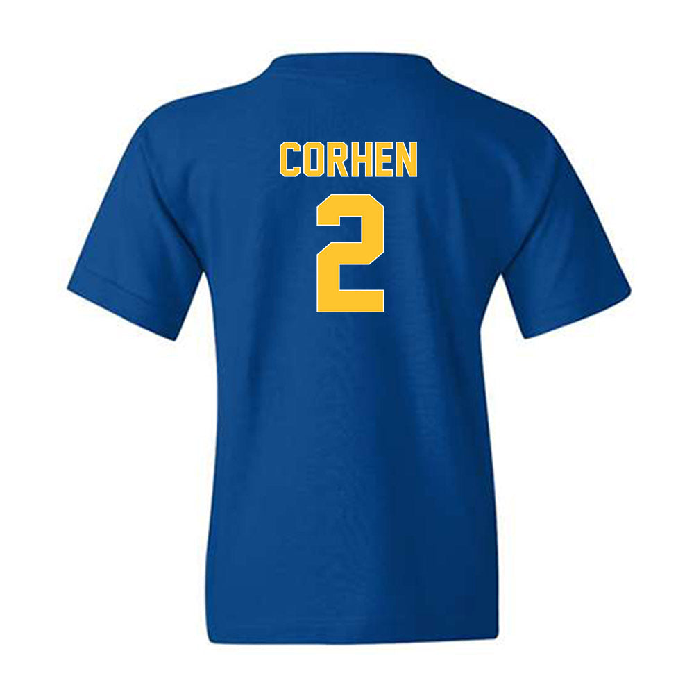 Pittsburgh - NCAA Men's Basketball : Cameron Corhen - Generic Shersey Youth T-Shirt-1