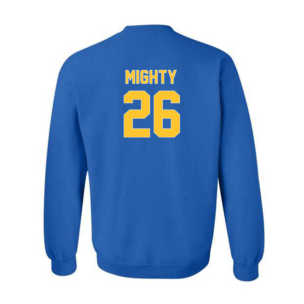 Pittsburgh - NCAA Men's Basketball : Armani Mighty - Generic Shersey Crewneck Sweatshirt-1