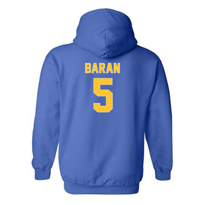 Pittsburgh - NCAA Baseball : Joey Baran - Generic Shersey Hooded Sweatshirt-1