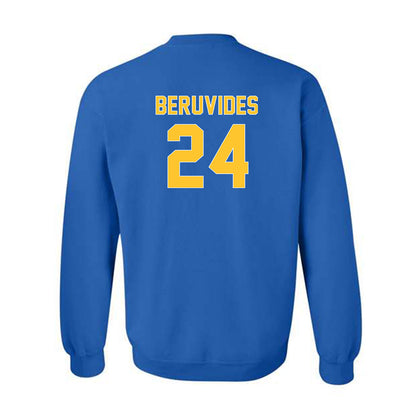 Pittsburgh - NCAA Baseball : Freddy Beruvides - Generic Shersey Crewneck Sweatshirt-1
