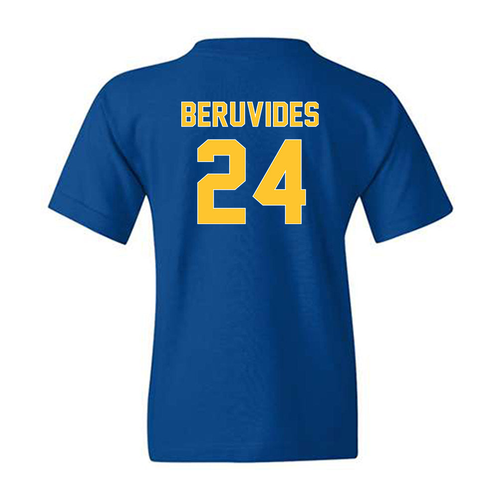 Pittsburgh - NCAA Baseball : Freddy Beruvides - Generic Shersey Youth T-Shirt-1
