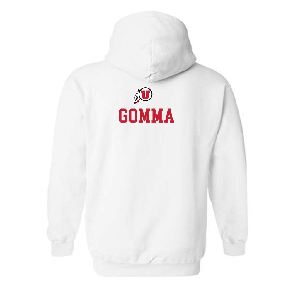 Utah - NCAA Men's Basketball : Malek Gomma - Sports Shersey Hooded Sweatshirt-1