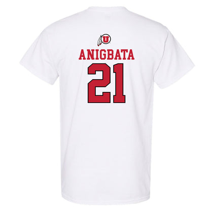 Utah - NCAA Men's Basketball : Alec Anigbata - Sports Shersey T-Shirt-1