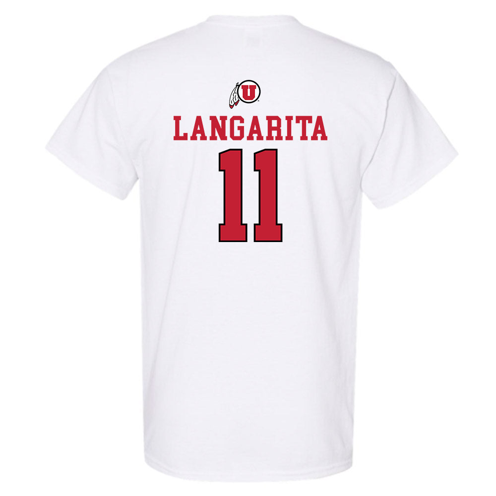 Utah - NCAA Men's Basketball : Lucas Langarita - Sports Shersey T-Shirt-1
