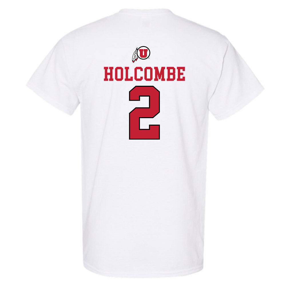 Utah - NCAA Men's Basketball : Jackson Holcombe - Sports Shersey T-Shirt-1