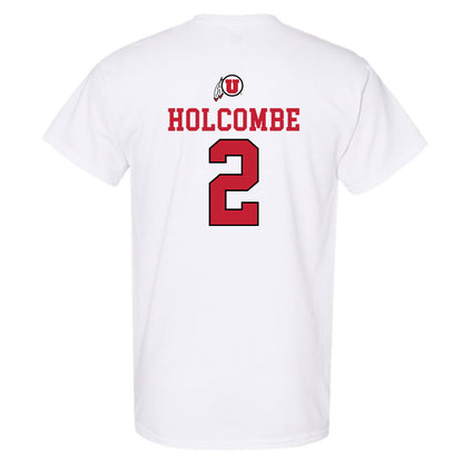 Utah - NCAA Men's Basketball : Jackson Holcombe - Sports Shersey T-Shirt-1