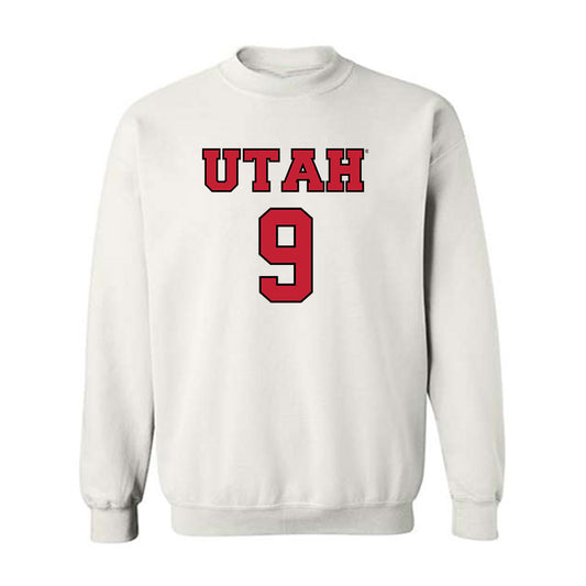 Utah - NCAA Men's Basketball : Jerry Huang - Sports Shersey Crewneck Sweatshirt