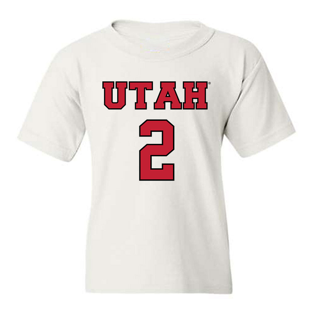 Utah - NCAA Men's Basketball : Jackson Holcombe - Sports Shersey Youth T-Shirt-0