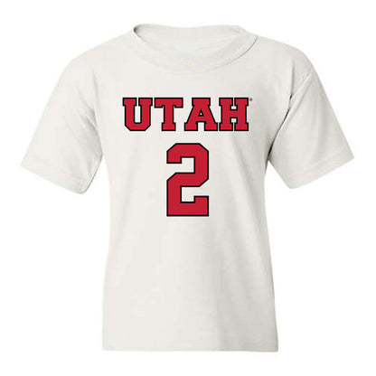 Utah - NCAA Men's Basketball : Jackson Holcombe - Sports Shersey Youth T-Shirt-0