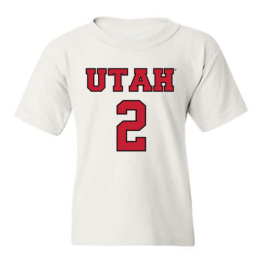Utah - NCAA Men's Basketball : Jackson Holcombe - Sports Shersey Youth T-Shirt-0