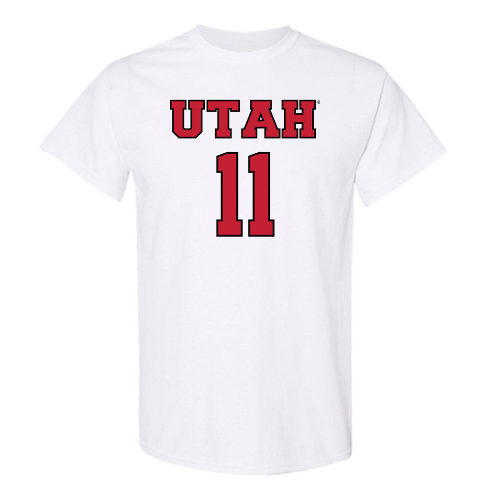 Utah - NCAA Men's Basketball : Lucas Langarita - Sports Shersey T-Shirt-0