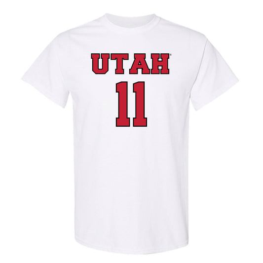 Utah - NCAA Men's Basketball : Lucas Langarita - Sports Shersey T-Shirt-0