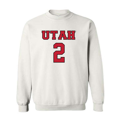 Utah - NCAA Men's Basketball : Jackson Holcombe - Sports Shersey Crewneck Sweatshirt-0