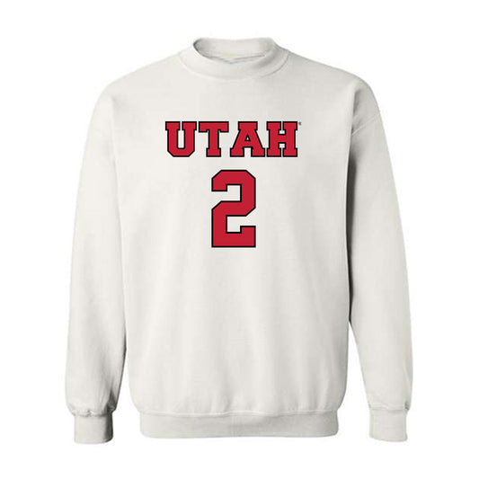 Utah - NCAA Men's Basketball : Jackson Holcombe - Sports Shersey Crewneck Sweatshirt-0