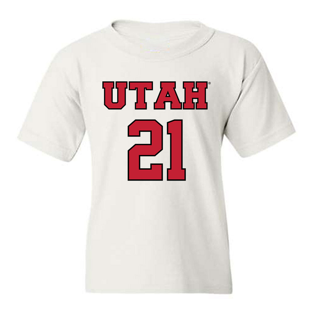 Utah - NCAA Men's Basketball : Obomate Abbey - Sports Shersey Youth T-Shirt-0